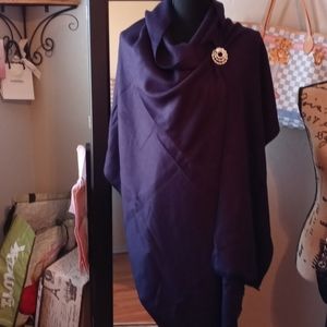 NWOT Xtra Long Navy Blue Scarf/Wrap